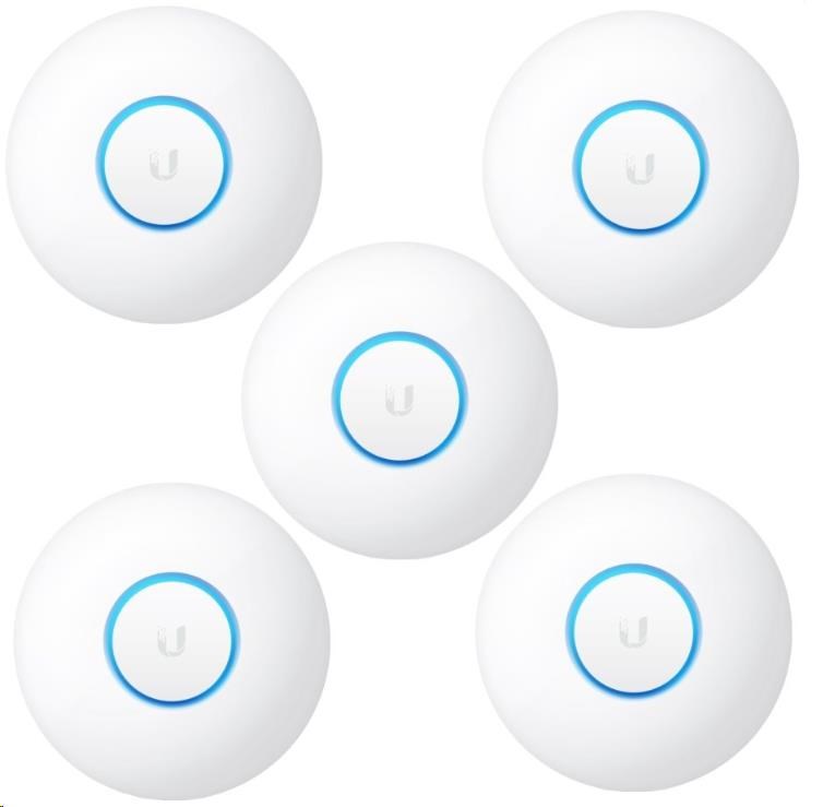 UBNT UniFi AP nanoHD,  5-PACK,  bez PoE! [Inside AP,  2.4+5GHz (300Mbps+1733Mbps),  MU-MIMO,  802.11a/ b/ g/ n]1 