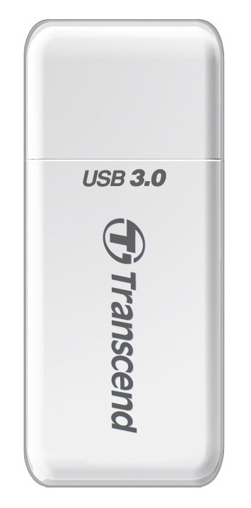 Čítačka kariet TRANSCEND F5,  USB 3.0,  biela0 