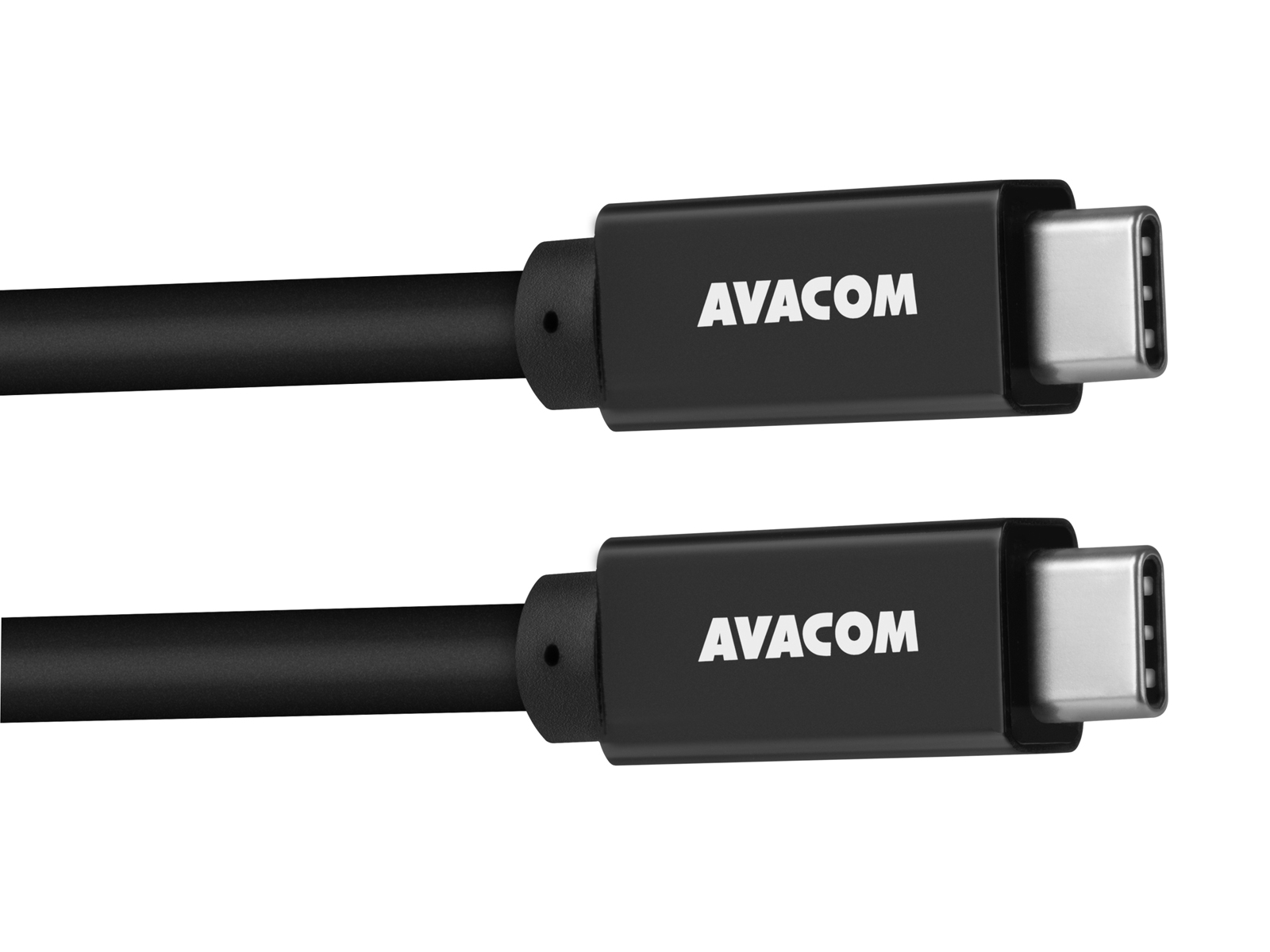 Dátový a nabíjací kábel USB Type-C - USB Type-C,  100cm,  60W E-Mark,  čierny1 