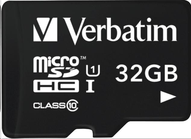 VERBATIM Tablet microSDHC C10/U1 s USB čítačkou 32GB (R:45MB/s, W:10MB/s)2 