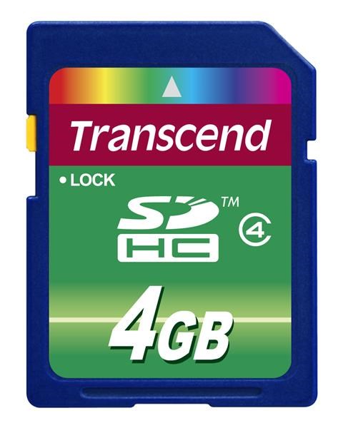 Karta TRANSCEND SDHC 4 GB triedy 40 