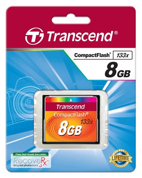 TRANSCEND Compact Flash 8 GB (133x)1 