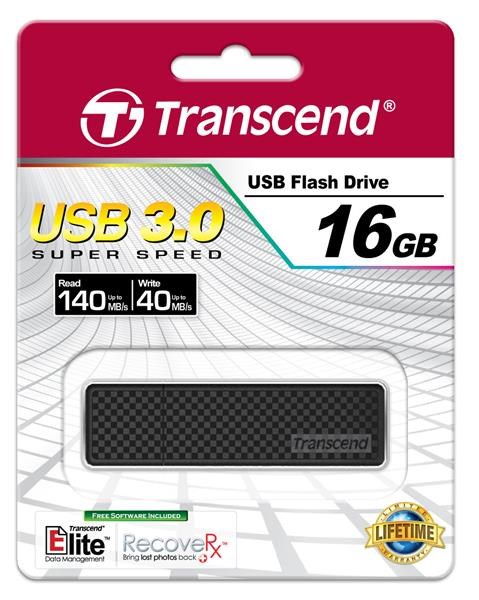 TRANSCEND Flash disk 16GB JetFlash®780,  USB 3.0 (R:140/ W:40 MB/ s) čierna2 