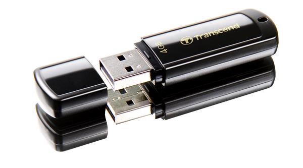 TRANSCEND Flash disk 4GB JetFlash®350, USB 2.0 (R:13/W:4 MB/s) čierna0 