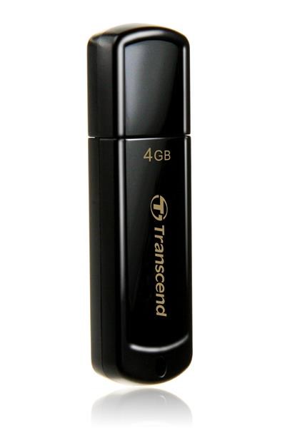 TRANSCEND Flash disk 4GB JetFlash®350,  USB 2.0 (R:13/ W:4 MB/ s) čierna2 