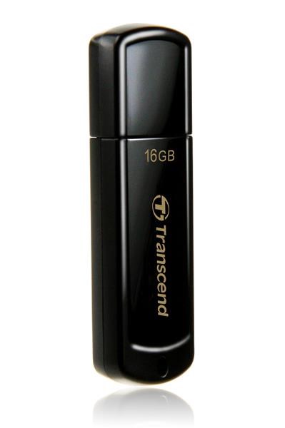 TRANSCEND Flash disk 16GB JetFlash®350,  USB 2.0 (R:13/ W:4 MB/ s) čierna0 