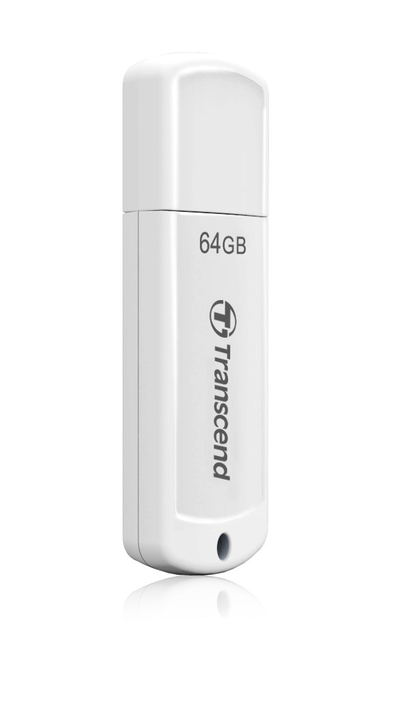 TRANSCEND Flash disk 64GB JetFlash®370,  USB 2.0 (R:16/ W:6 MB/ s) biela1 