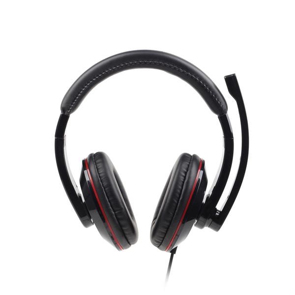 GEMBIRD sluchátka s mikrofonem MHS-U-001 Gaming,  černá,  USB0 