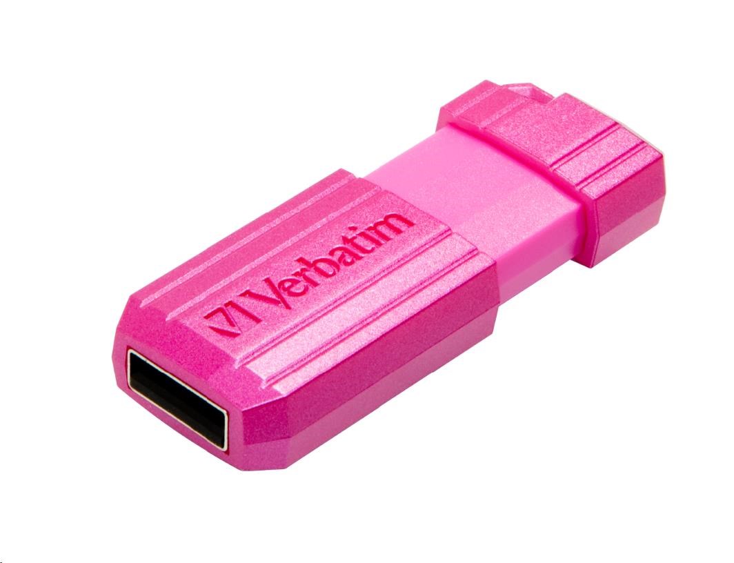 VERBATIM Flash disk 32 GB Hi-Speed Store "n" Go,  Pinstripe,  USB 2.0,  Horúco ružová5 