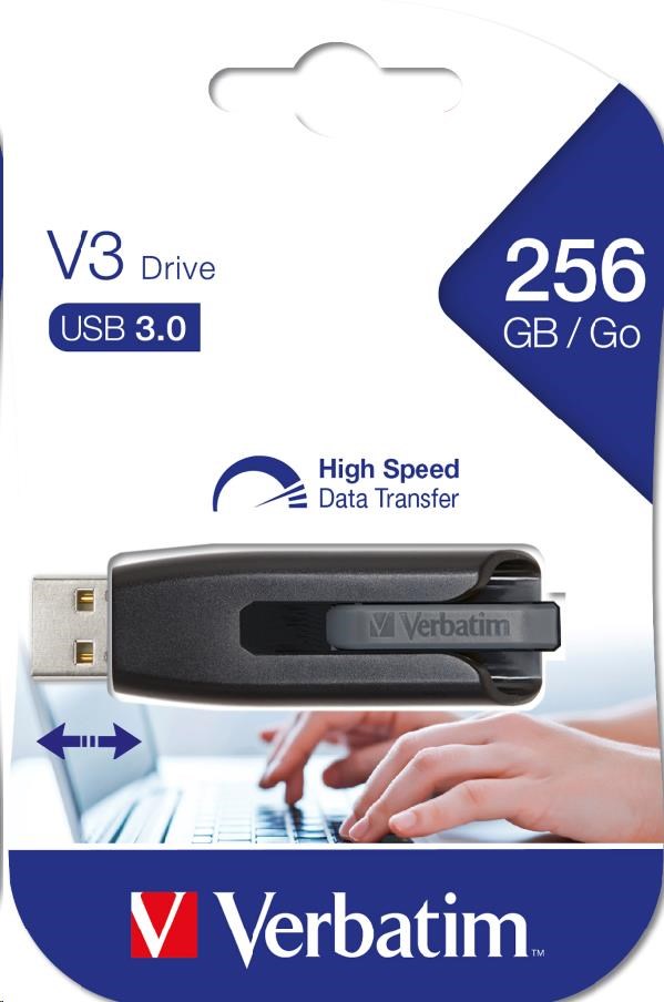 VERBATIM Flash disk 256 GB Store "n" Go V3, USB 3.0, čierna3 