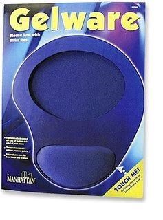 MANHATTAN MousePad,  luxusná gélová podložka,  modrá/ modrá2 