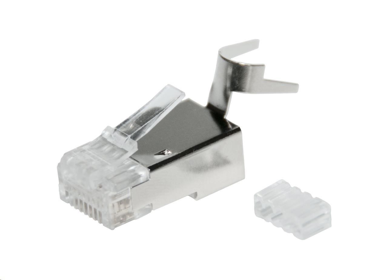 Solarix RJ45 konektor CAT6A STP 8p8c tienený KRJS45/ 6ASLD (predaj po 10 ks)