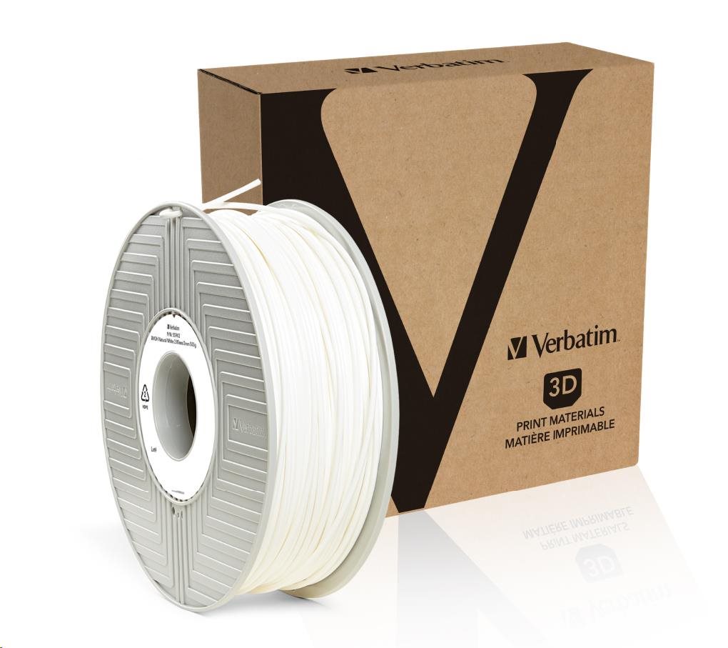 VERBATIM Filament pre 3D tlačiarne BVOH 2.85mm,  69m,  500g biela (malý kotúč)1 