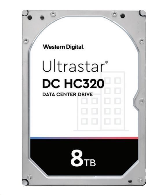 Western Digital Ultrastar® HDD 8TB (HUS728T8TAL5201) DC HC320 3.5in 26.1MM 256MB 7200RPM SAS 512E TCG P3 (GOLD SAS)0 