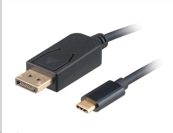 Adaptér AKASA USB Type-C na DisplayPort,  kábel,  1.8m0 