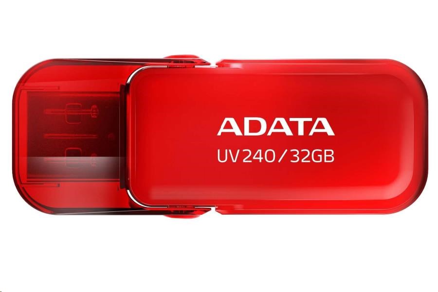 ADATA Flash disk 32GB UV240,  USB 2.0 Dash Drive,  červená0 