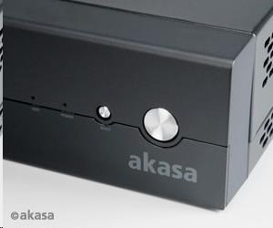 AKASA case Crypto VESA, MiniITX, čierna + 80W AC adaptér4 