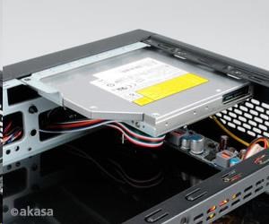 AKASA case Crypto VESA, MiniITX, čierna + 80W AC adaptér8 