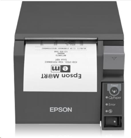 EPSON pokl.termo TM-T70II, tmavá, serial+USB, zdroj1 