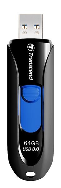 TRANSCEND Flash disk 64GB JetFlash®790,  USB 3.1 (R:90/ W:30 MB/ s) čierna/ modrá2 