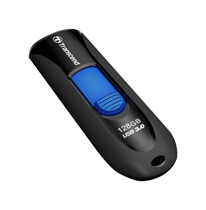 TRANSCEND Flash disk 128 GB JetFlash®790,  USB 3.1 (R:90/ W:40 MB/ s) čierna/ modrá2 