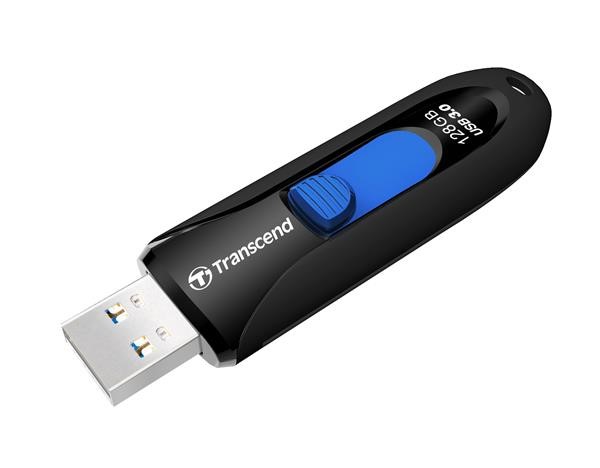 TRANSCEND Flash disk 128 GB JetFlash®790,  USB 3.1 (R:90/ W:40 MB/ s) čierna/ modrá3 