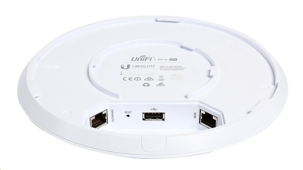 UBNT UniFi AP AC PRO,  vrátane PoE adaptéra [vnútorný/ vonkajší AP,  dual-b 2.4+5GHz (450+1300Mbps),  MIMO,  802.11a/ b/ g/ n/ a1 