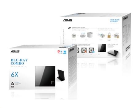 ASUS BLU-RAY Combo SBC-06D2X-U,  externý,  čierny,  USB0 