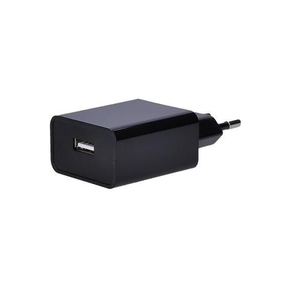Solight USB nabíjací adaptér,  1x USB,  2400mA,  AC 230V,  čierny0 