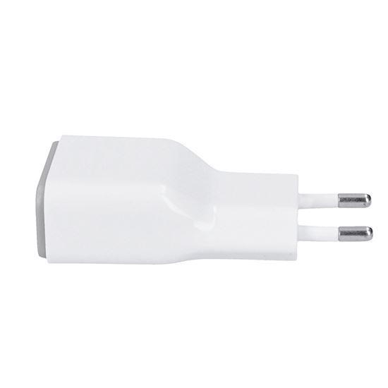 Solight USB nabíjecí adaptér,  fast charge: 1x USB Qualcomm,  5V2A/ 9V1.5A/ 12V1A,  AC 230V,  bílošedý1 