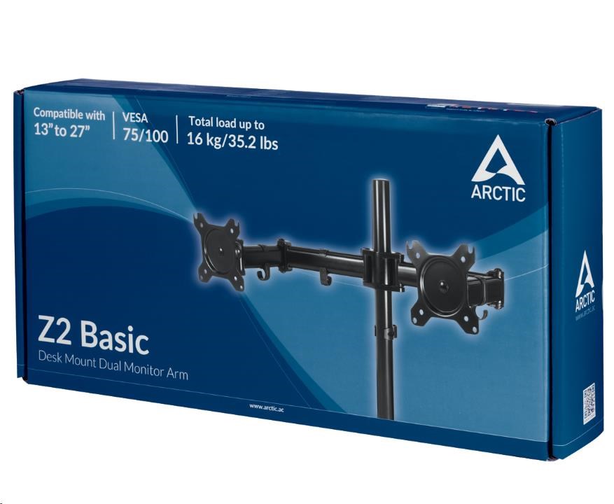 Držiak ARCTIC pre 2 monitory Z2 Basic4 