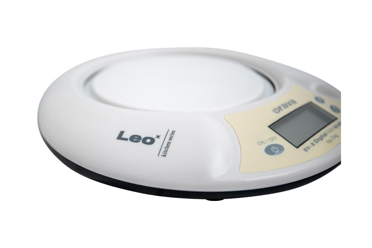 Orava EV-2 digitální kuchyňská váha, LCD displej, přesnost 1 g, s miskou, automatické vypnutí1 