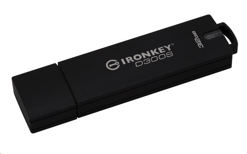 Šifrovaný USB disk Kingston 32 GB D300S AES 256 XTS0 