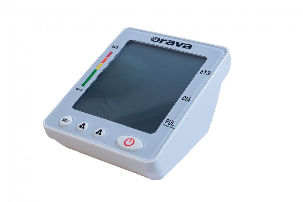 Orava TL-100 digitální tlakoměr,  LCD displej,  indikace arytmie,  paměť pro 2 osoby,  bílá1 