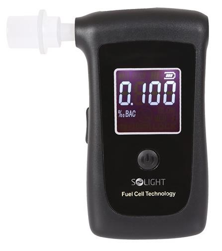 Solight 1T06 alkohol tester,  technologie Fuel Cell0 