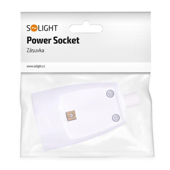 Solight zásuvka přímá,  IP20,  bílá0 