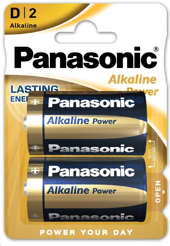 PANASONIC Alkalické baterie Alkaline Power LR20APB/ 2BP D 1, 5V (Blistr 2ks)0 