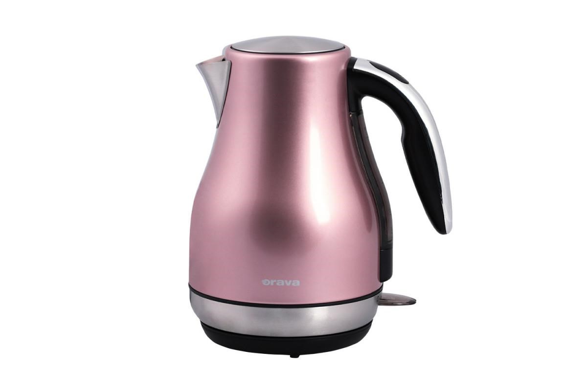 Orava VK-3715 Pink rychlovarná konvice,  1850-2200 W,  designová,  1.7 l,  automatické vypnutí,  růžová0 