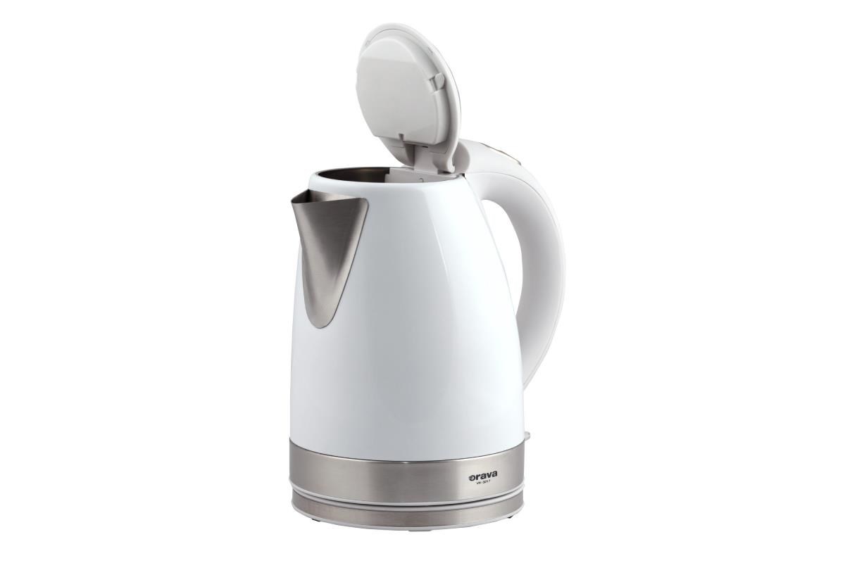 Orava VK-3217 W rychlovarná konvice, 2000 W, 1.7 l, automatické vypnutí, bílá0 