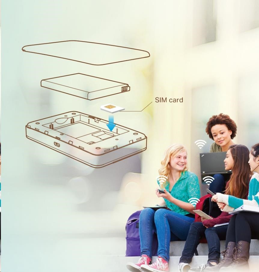 TP-Link M7350 přenosný WiFi4 router (4G LTE,  2, 4GHz,  1xmicroUSB,  1xSIM,  1xmicroSD)1 