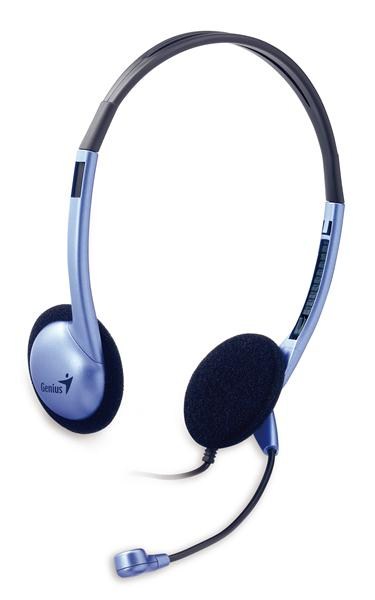 GENIUS sluchátka s mikrofonem HS-02B,  3.5mm jack1 