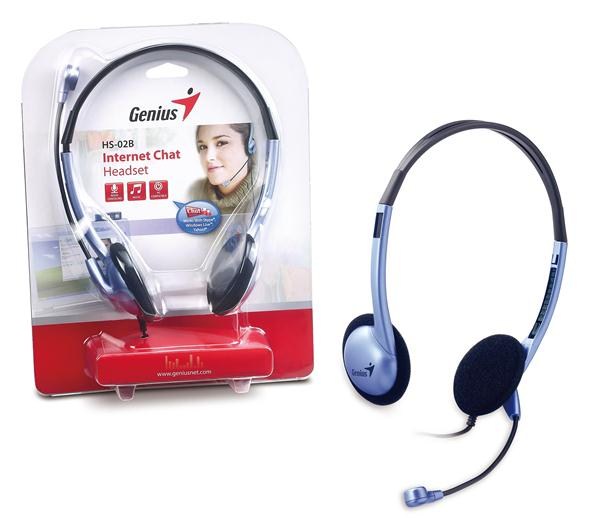 GENIUS sluchátka s mikrofonem HS-02B,  3.5mm jack6 