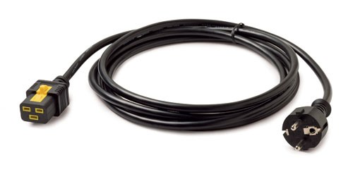 APC Power Cord, Locking C19 do CEE/ 7 Schuko, 3m0 
