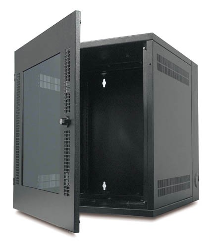 APC NetShelter WX 13U so závitovými otvormi Vertikálna montážna lišta Sklenené predné dvere čierne1 