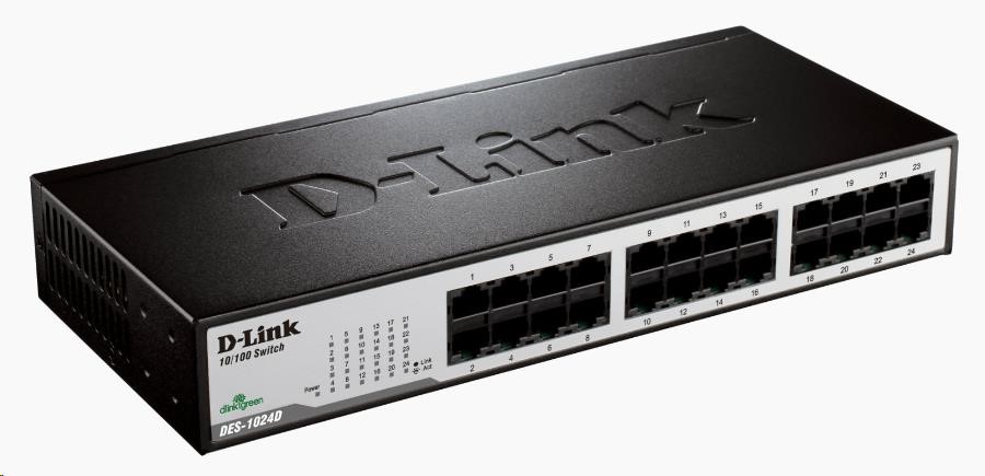 D-Link DES-1024D 24-portový 10/ 100 stolový/ pozemný prepínač2 