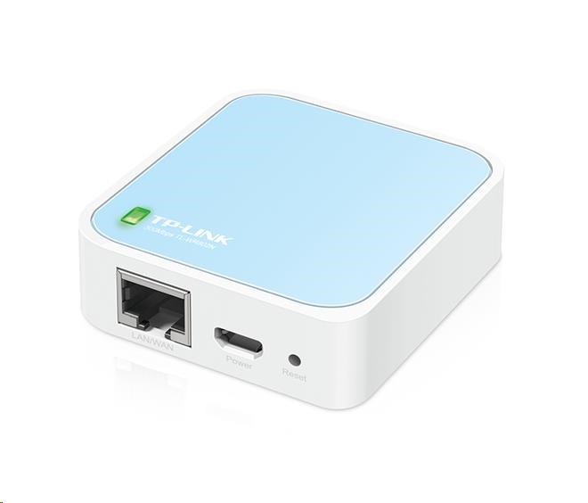 TP-Link TL-WR802N WiFi4 router (N300,  2, 4GHz,  1x100Mb/ s LAN/ WAN,  1xmicroUSB)0 