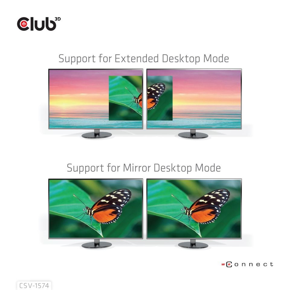 Club3D Adaptér Thunderbolt 3 na 2x HDMI 2.0 4K60Hz UHD7 
