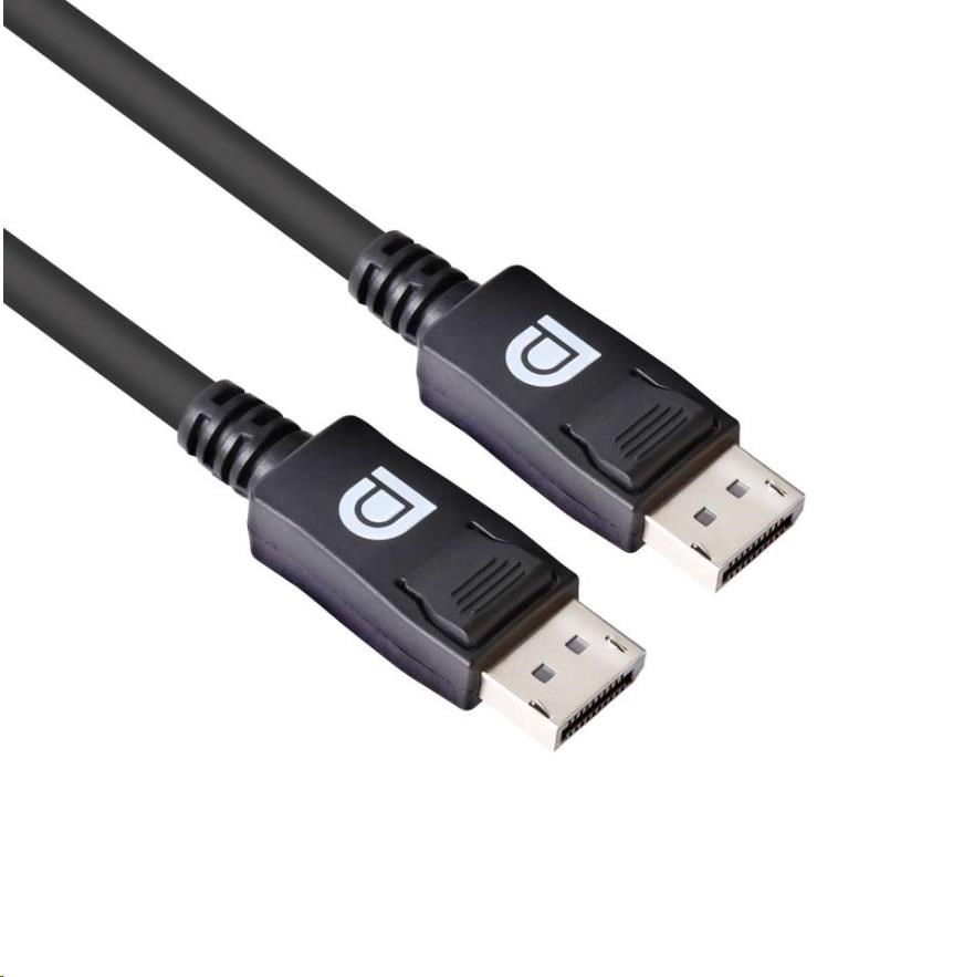 Club3D Kabel certifikovaný DisplayPort 1.4,  HBR3,  8K60Hz (M/ M),  3m,  28 AWG1 
