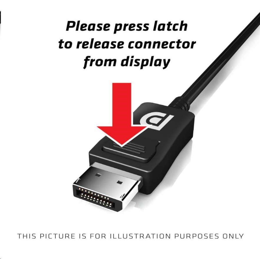 Club3D Kabel certifikovaný DisplayPort 1.4,  HBR3,  8K60Hz (M/ M),  3m,  28 AWG4 