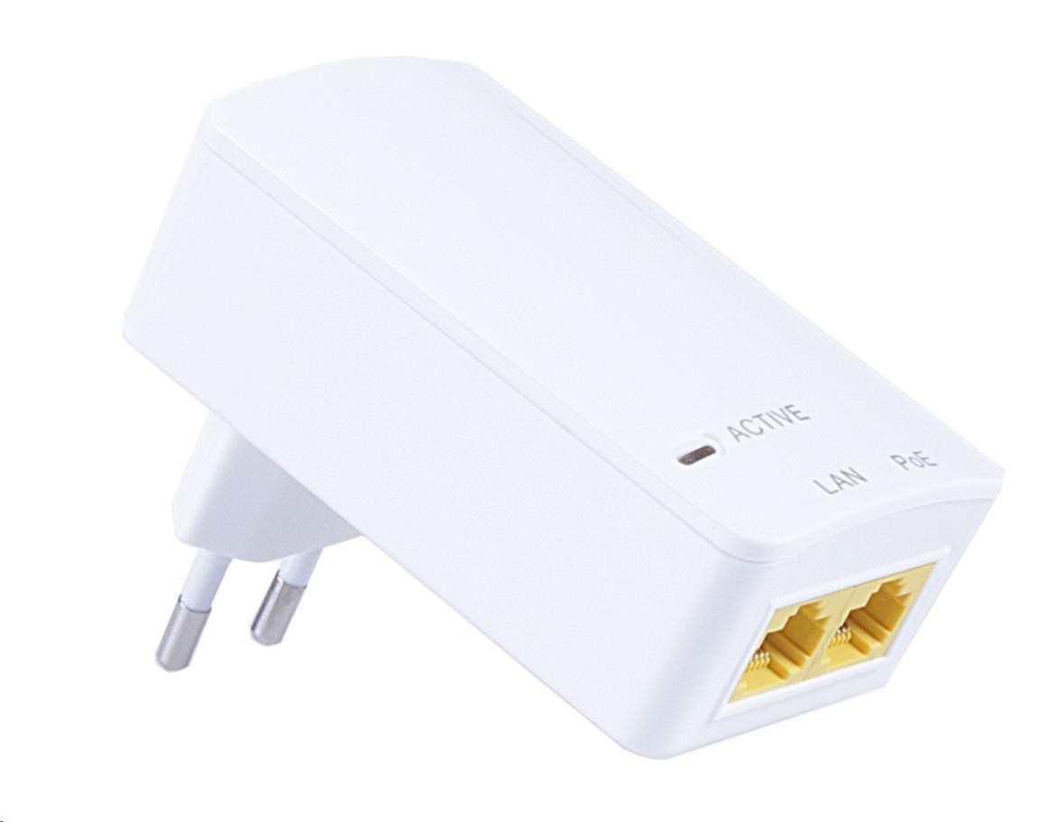 MaxLink PI15S aktívny gigabitový injektor PoE, 802.3af, 15W (48V, 0.32A)0 